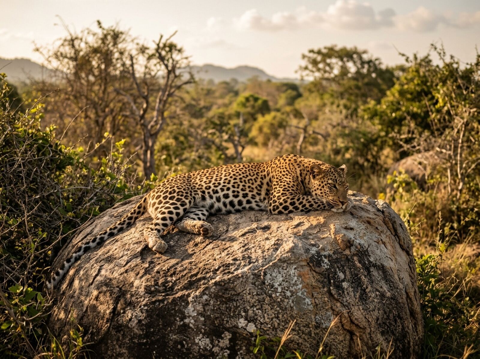 Wild Elephants & Leopards